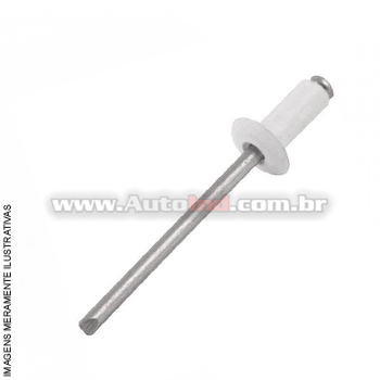 Rebite Repuxo/Pop - Alumínio Branco