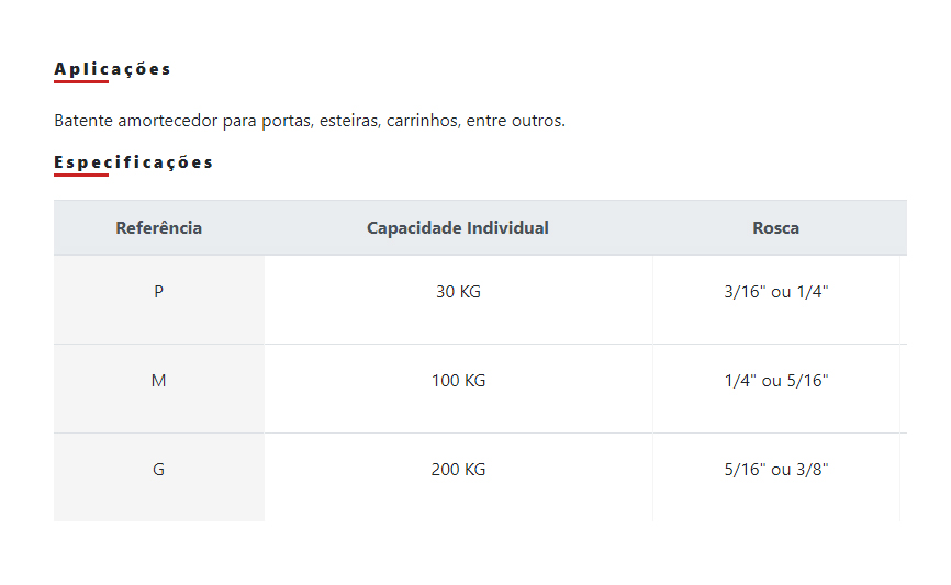 Vibra Stop Linha Batente Abaulado - Imagem 2